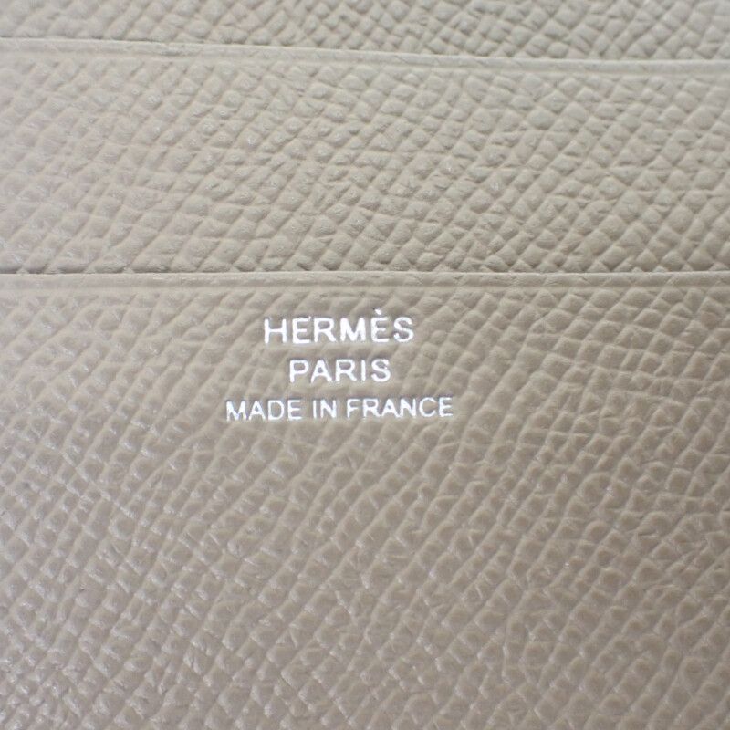 Hermes Bearn Combination Nevelso K Engraved Trifold Wallet Vaux Epson Etan