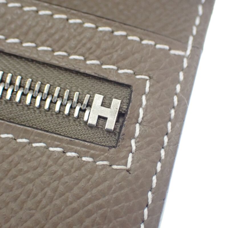 Hermes Bearn Combination Nevelso K Engraved Trifold Wallet Vaux Epson Etan