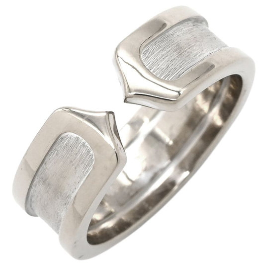 Cartier Ring C2ring Sm 18k White Gold White Gold #50 C Deux 2c Au750 18k Gold C