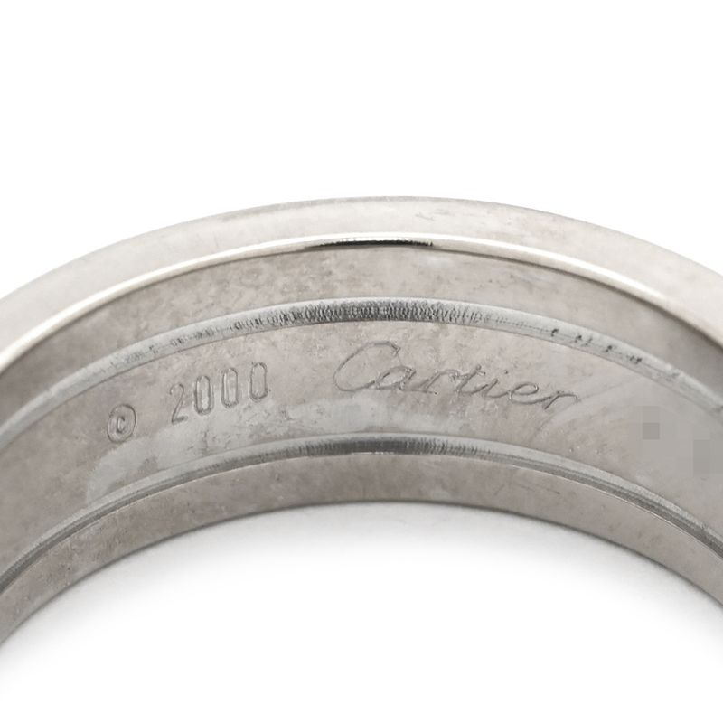 Cartier Ring C2ring Sm 18k White Gold White Gold #50 C Deux 2c Au750 18k Gold C