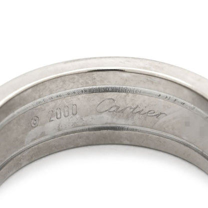 Cartier Ring C2ring Sm 18k White Gold White Gold #50 C Deux 2c Au750 18k Gold C