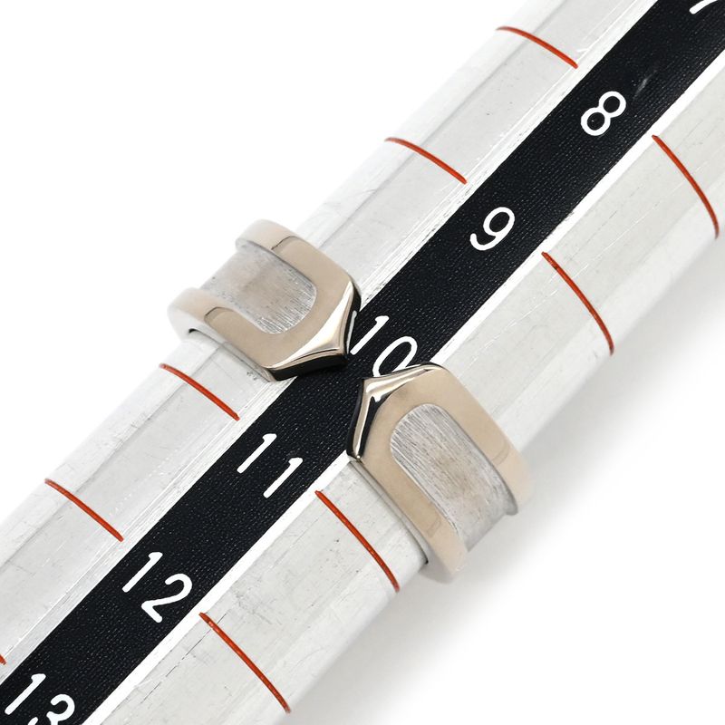 Cartier Ring C2ring Sm 18k White Gold White Gold #50 C Deux 2c Au750 18k Gold C