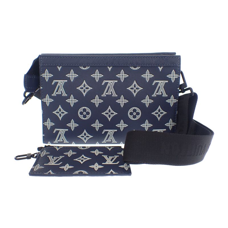 Louis Vuitton Gaston Wearable Wallet M83384 Monogram - Shadow Leather Navy