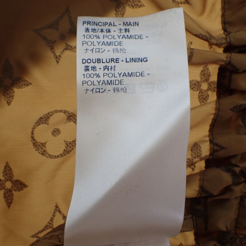 Louis Vuitton Monogram Half Length Coat 36 Nylon Jacket Outerwear Nylon Brown