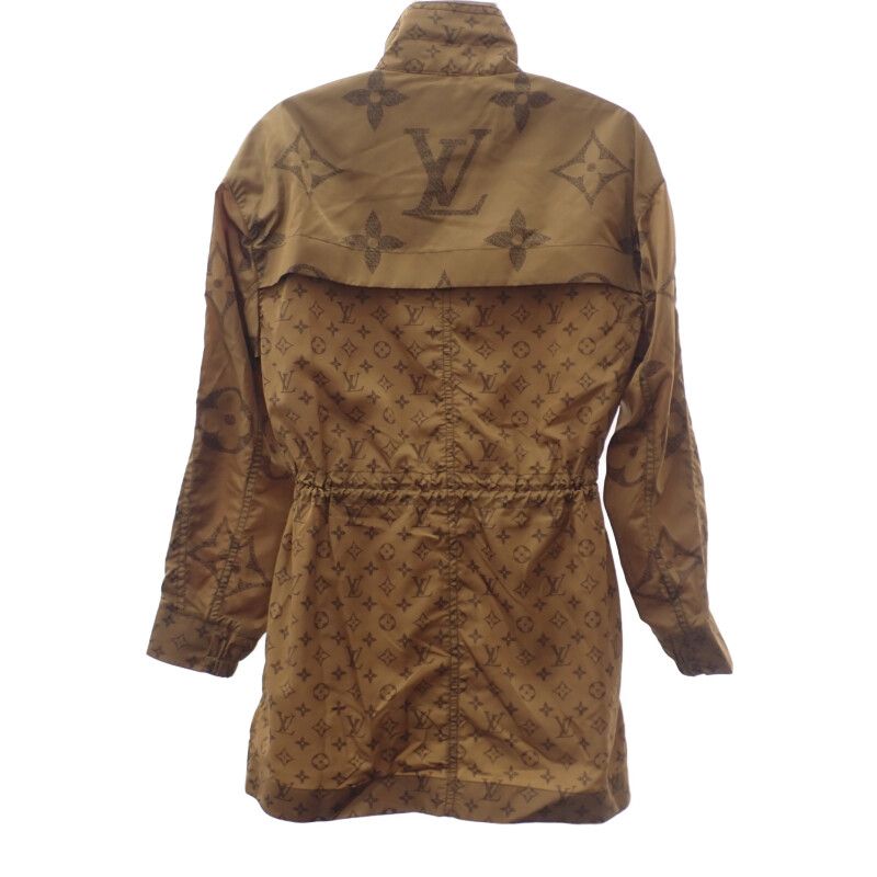 Louis Vuitton Monogram Half Length Coat 36 Nylon Jacket Outerwear Nylon Brown
