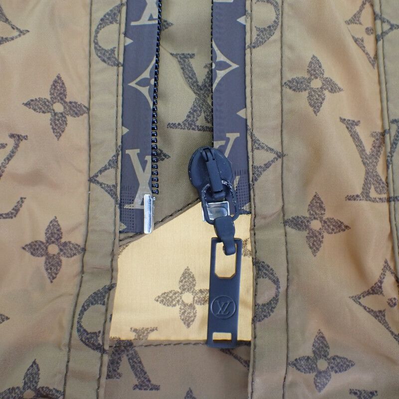 Louis Vuitton Monogram Half Length Coat 36 Nylon Jacket Outerwear Nylon Brown