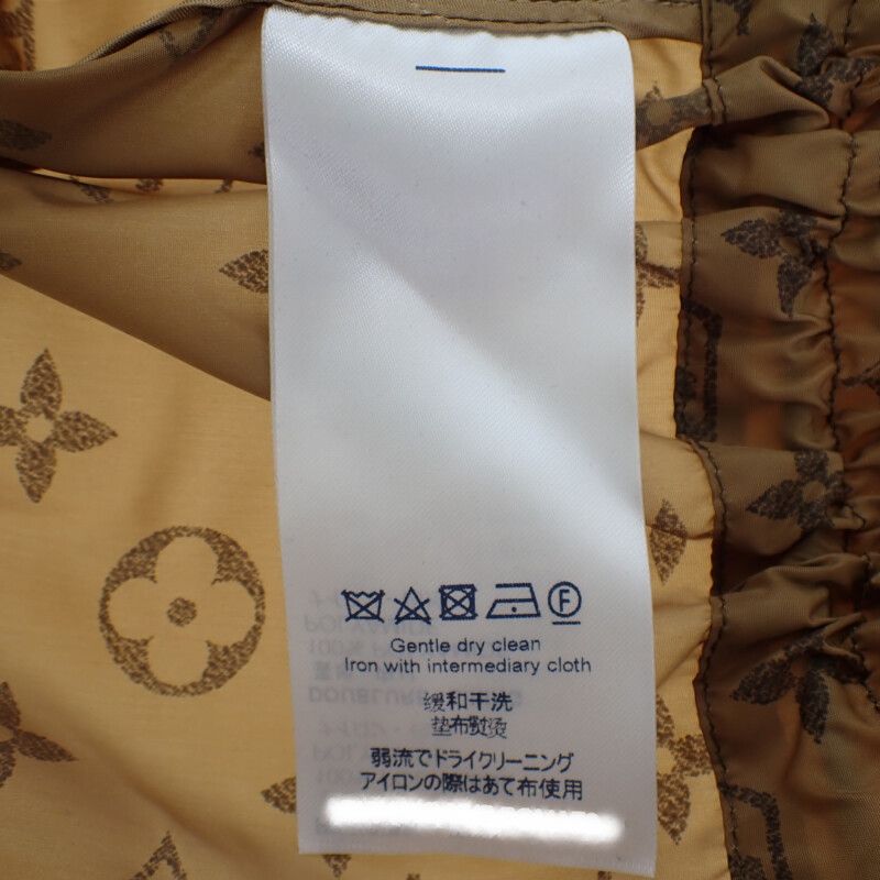 Louis Vuitton Monogram Half Length Coat 36 Nylon Jacket Outerwear Nylon Brown