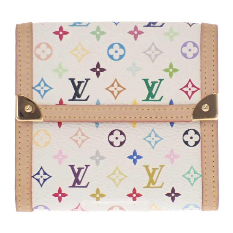 Louis Vuitton Porte Monnaie Vieux Carte Cles Di Trifold Wallet Bron Takashi
