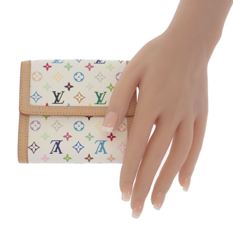 Louis Vuitton Porte Monnaie Vieux Carte Cles Di Trifold Wallet Bron Takashi