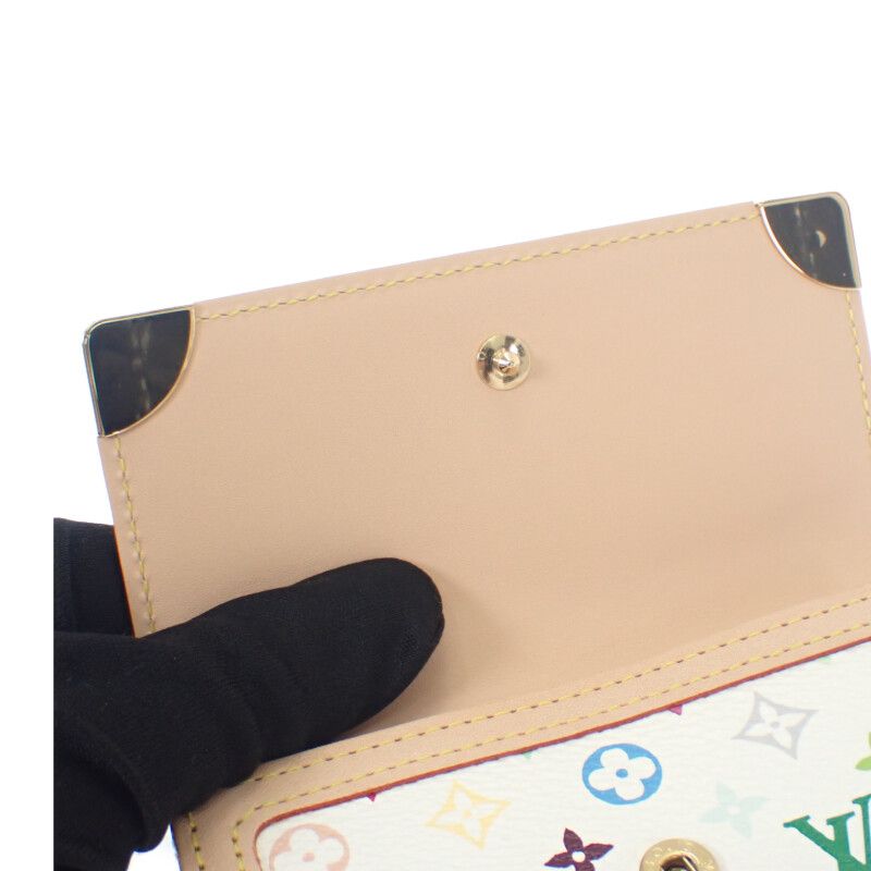 Louis Vuitton Porte Monnaie Vieux Carte Cles Di Trifold Wallet Bron Takashi