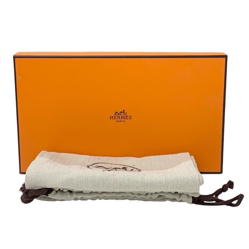 Hermes Sandals Shoes Leather White Silver Thong Flat Kelly Hardware Strap