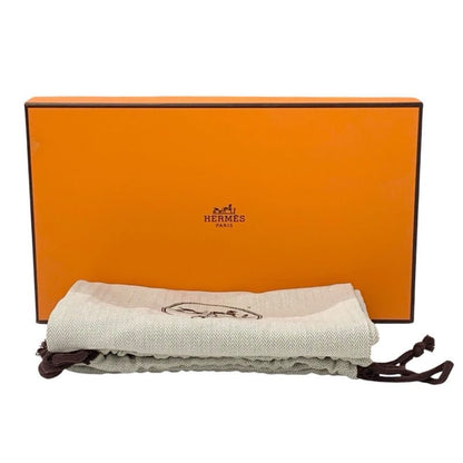 Hermes Sandals Shoes Leather White Silver Thong Flat Kelly Hardware Strap