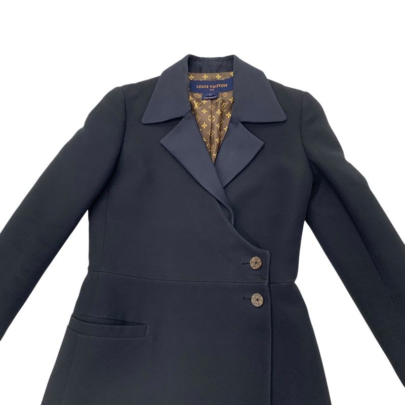 Louis Vuitton Outerwear Black Brown Monogram Coat