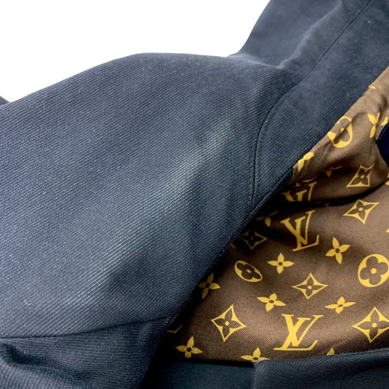 Louis Vuitton Outerwear Black Brown Monogram Coat