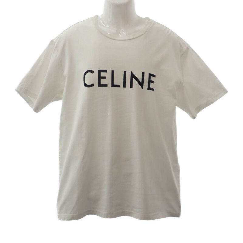 Celine Loose T-shirt M 2x681671q.01cc Short Sleeve T-shirt Cotton Chalk Black