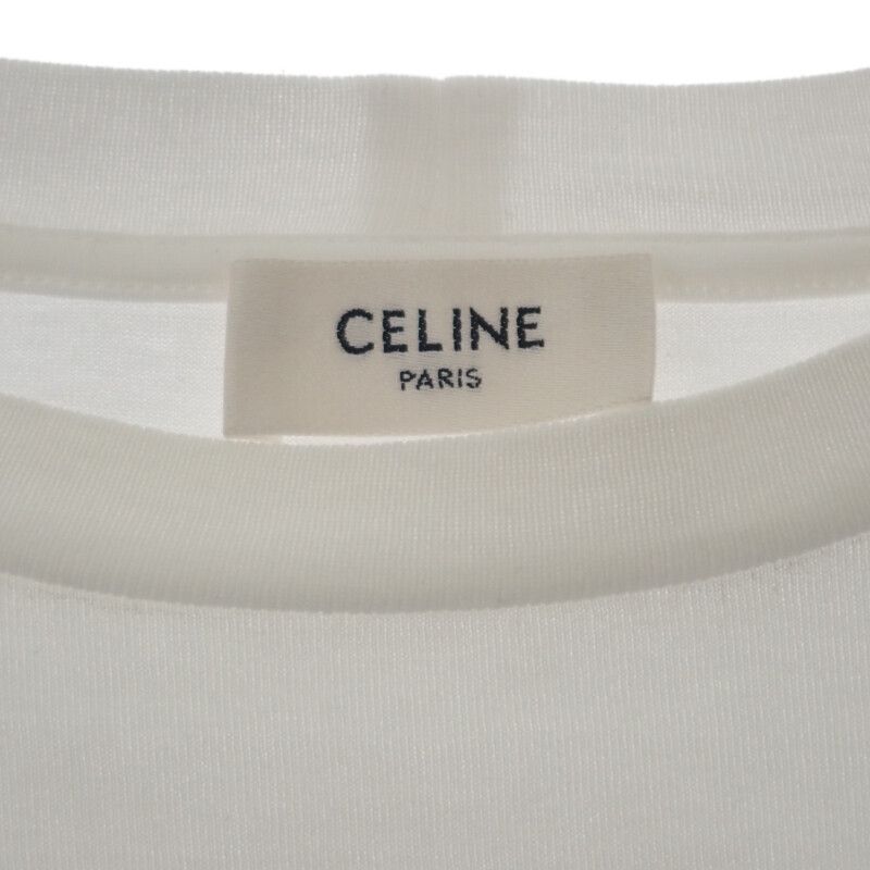 Celine Loose T-shirt M 2x681671q.01cc Short Sleeve T-shirt Cotton Chalk Black
