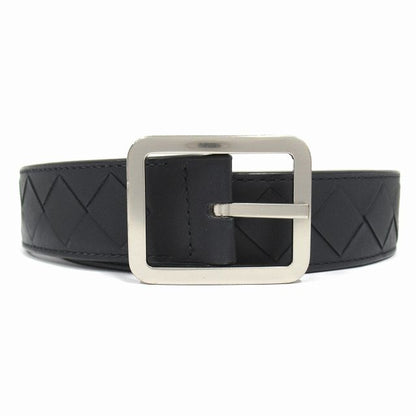 Bottega Veneta Intrecciato Leather Belt Square Buckle Size 85cm (33.46in) 34in