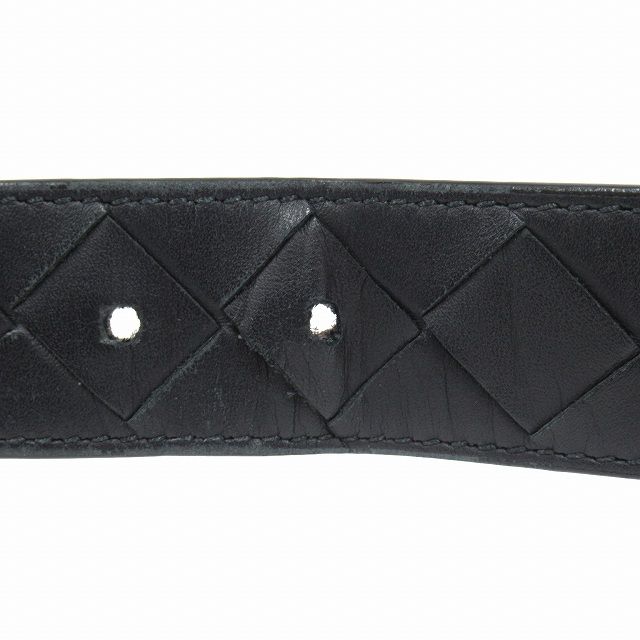 Bottega Veneta Intrecciato Leather Belt Square Buckle Size 85cm (33.46in) 34in