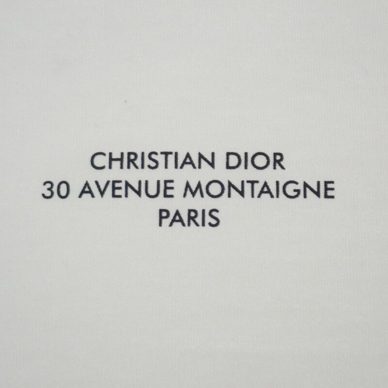 Christian DIOR Montaigne XXL 593j668d3018 Short Sleeve T-shirt Crew Neck Cotton