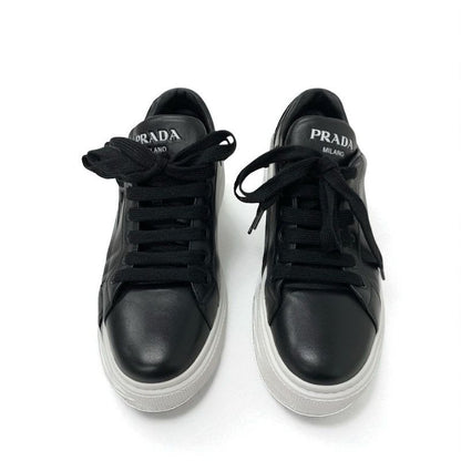 Prada Sneakers Shoes Leather Black Logo