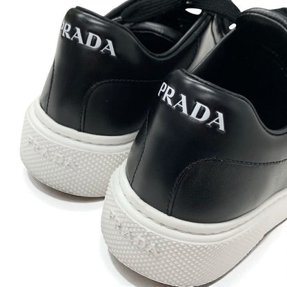 Prada Sneakers Shoes Leather Black Logo