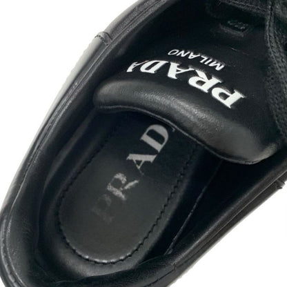Prada Sneakers Shoes Leather Black Logo