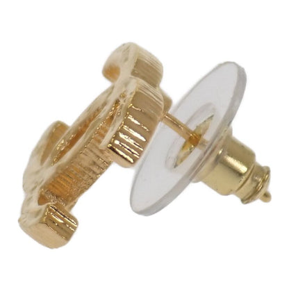 Chanel Coco Mark Earrings Abc502 Stud Earrings Metal Gold Simple Stylish Ladies