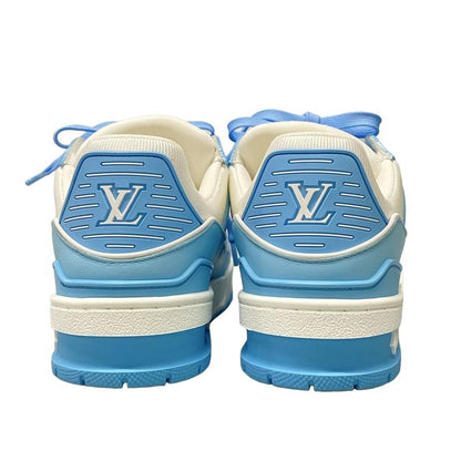 Louis Vuitton Sneakers 34 1/2 Women's LV Trainer Line Sneakers White And Blue