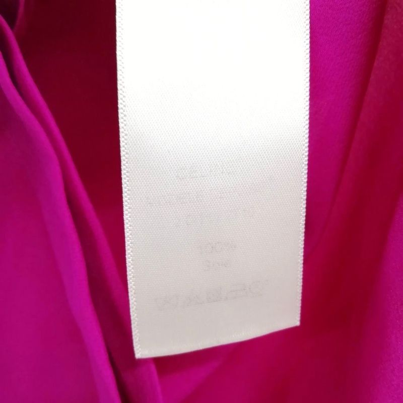 Celine Phoebe Period Bow Tie Ribbon Blouse Shirt Sleeveless Silk 36 Purple