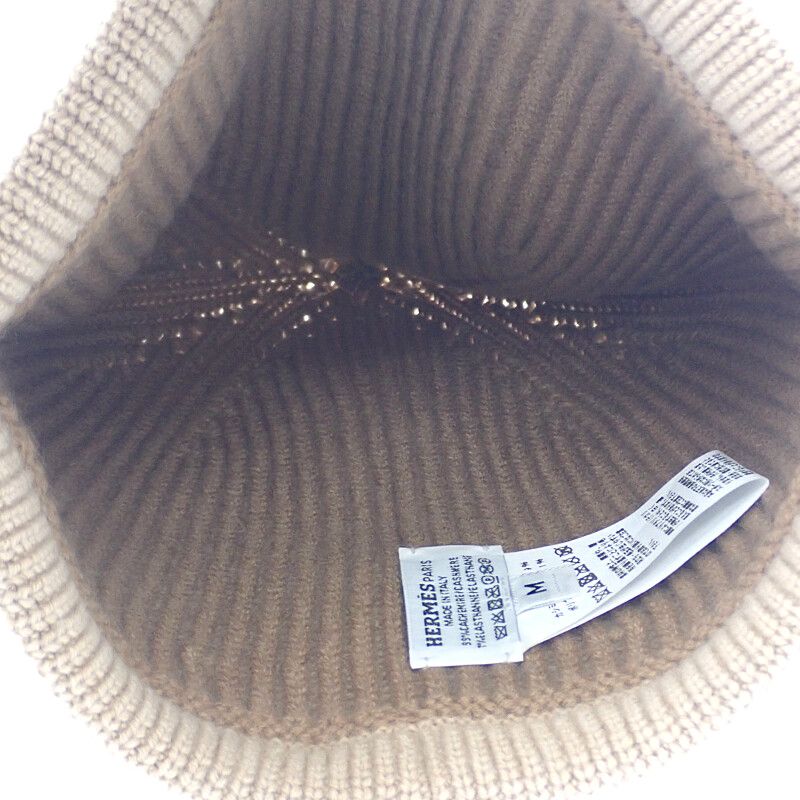 Hermes Knit Cap Haven M Size H232021n UIME Knit Hat W/watch Cashmere Polyurethan