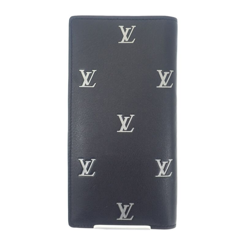 Louis Vuitton Portefeuille Brazza NM M83190 Long Wallet Calf Leather Black