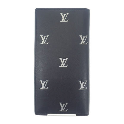 Louis Vuitton Portefeuille Brazza NM M83190 Long Wallet Calf Leather Black