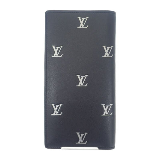Louis Vuitton Portefeuille Brazza NM M83190 Long Wallet Calf Leather Black