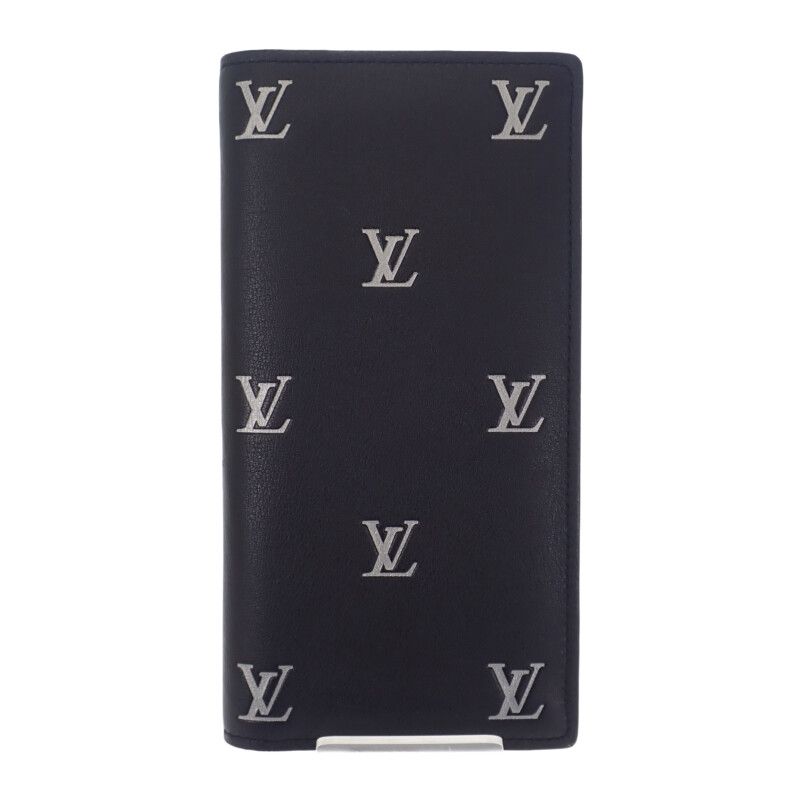 Louis Vuitton Portefeuille Brazza NM M83190 Long Wallet Calf Leather Black