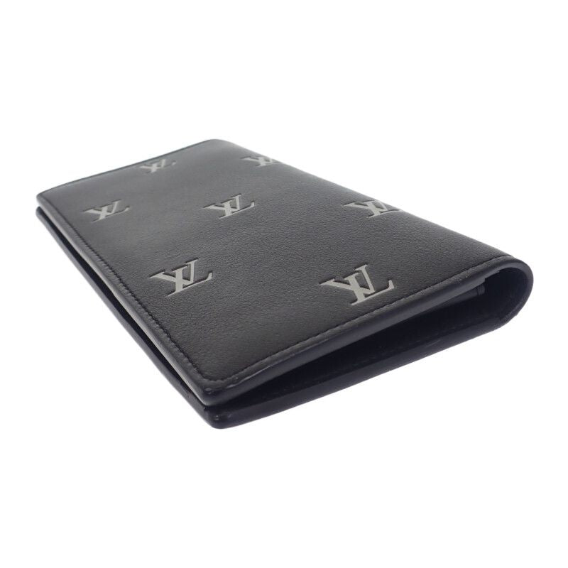 Louis Vuitton Portefeuille Brazza NM M83190 Long Wallet Calf Leather Black