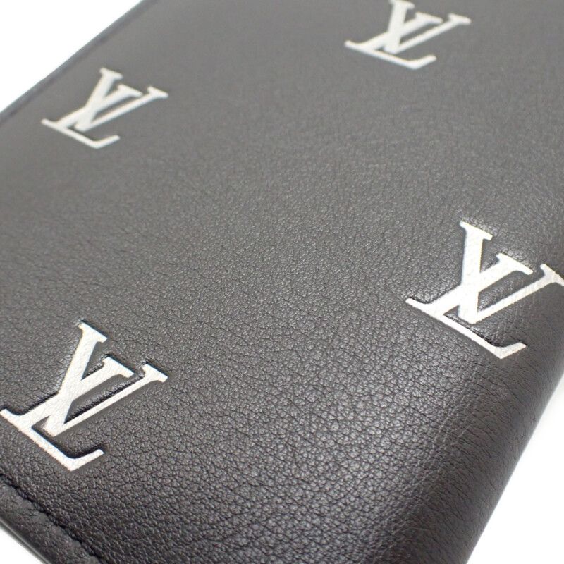Louis Vuitton Portefeuille Brazza NM M83190 Long Wallet Calf Leather Black