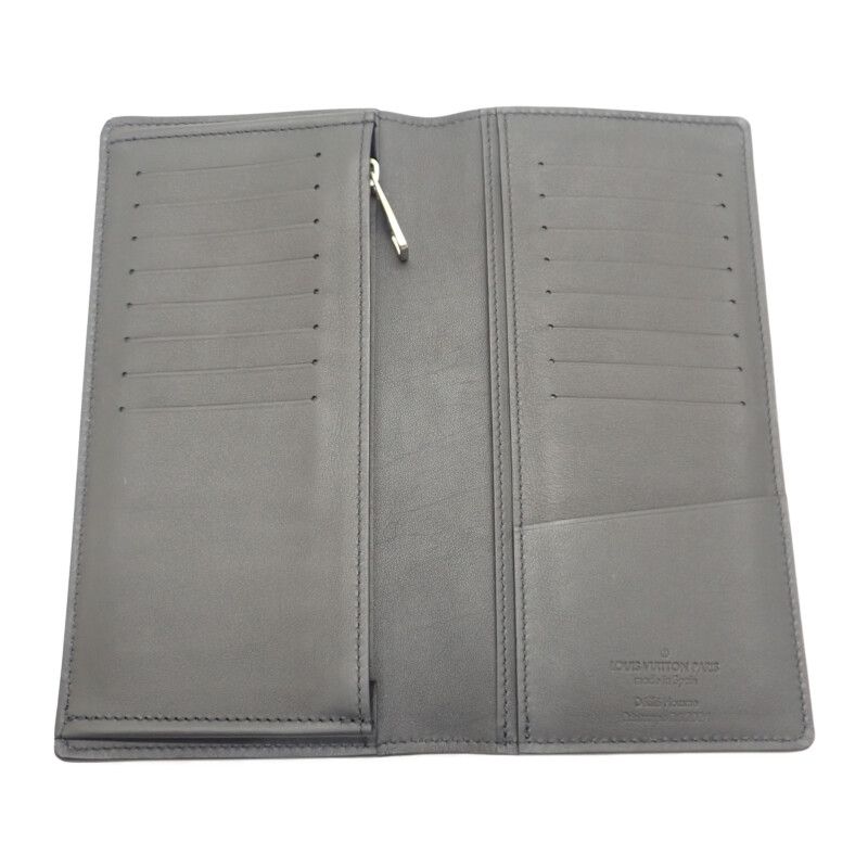 Louis Vuitton Portefeuille Brazza NM M83190 Long Wallet Calf Leather Black