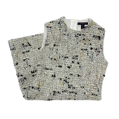 Louis Vuitton Dress Multicolor Boucles Tweed A-line Dress Monogram Sleeveless