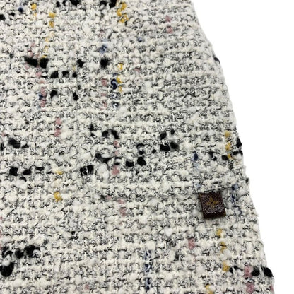 Louis Vuitton Dress Multicolor Boucles Tweed A-line Dress Monogram Sleeveless