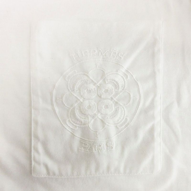 Hermes Gaultier Period T-shirt Cut And Sewn Short Sleeves Embroidered Cotton