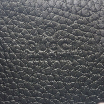 Gucci Logo Zip 835073aae1w1000 Card Case Coin Case Calfskin Black Silver