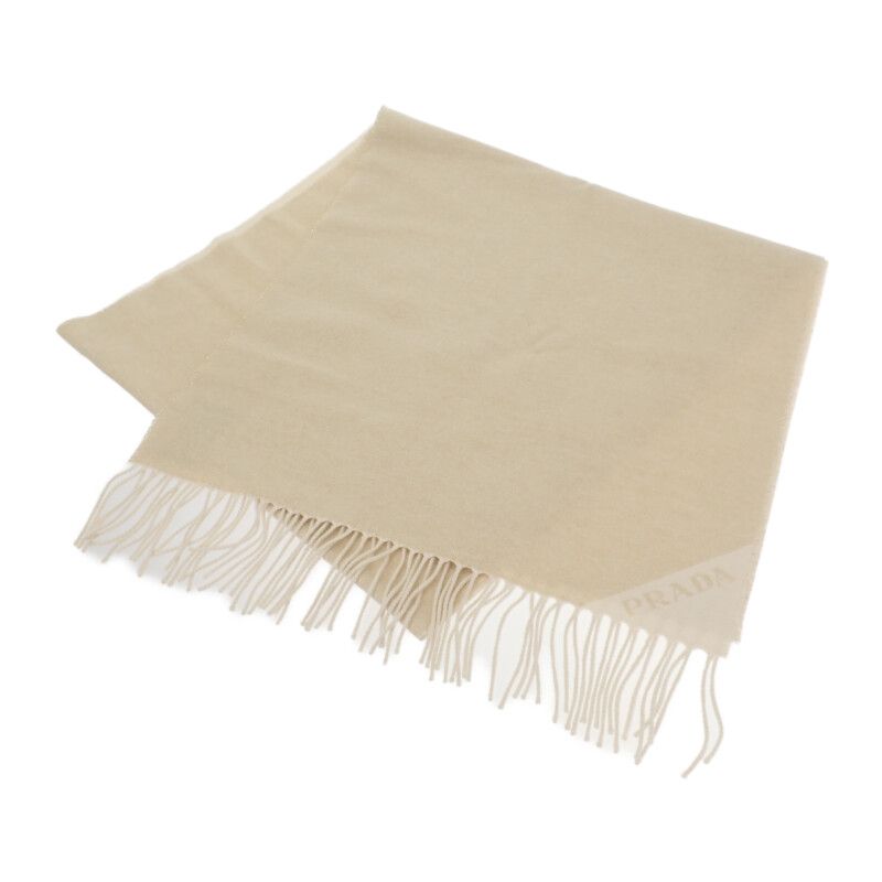 Prada Jacquard Evening Scarf 1fs091_dgi_f0x0a Shawl Silk Cashmere White Gold