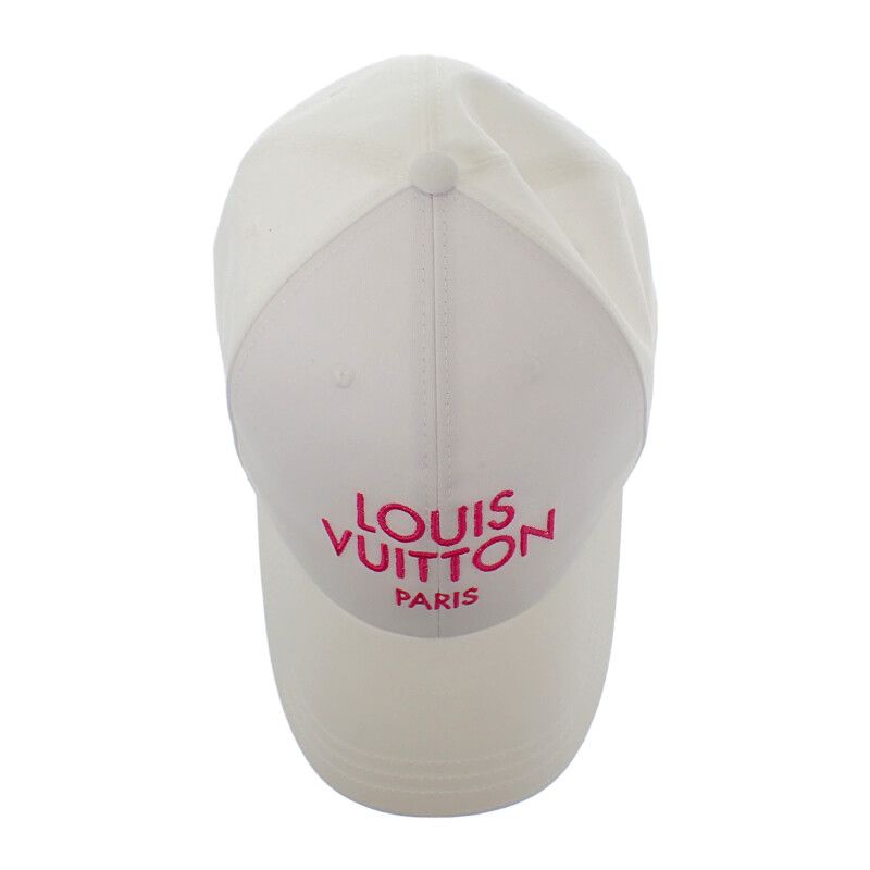 Louis Vuitton Cap My LV Paris M M7592m Cap Cotton White Pink Gold Hardware