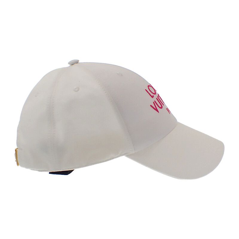 Louis Vuitton Cap My LV Paris M M7592m Cap Cotton White Pink Gold Hardware
