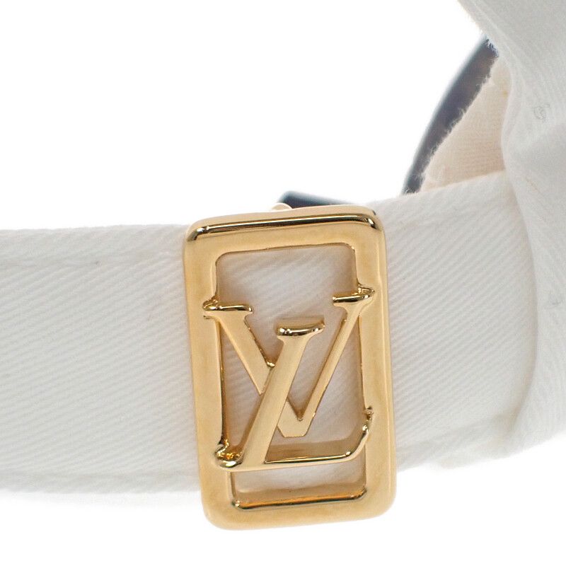 Louis Vuitton Cap My LV Paris M M7592m Cap Cotton White Pink Gold Hardware