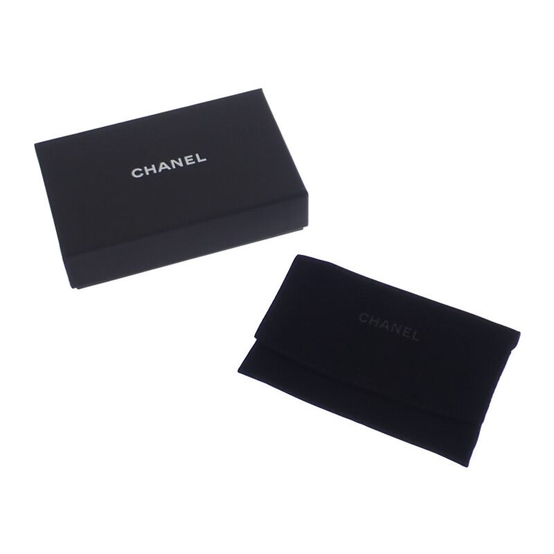 Chanel Classic Flap Ap4096 Card Case Coin Case Caviar Skin Pink Coco Mark Gold