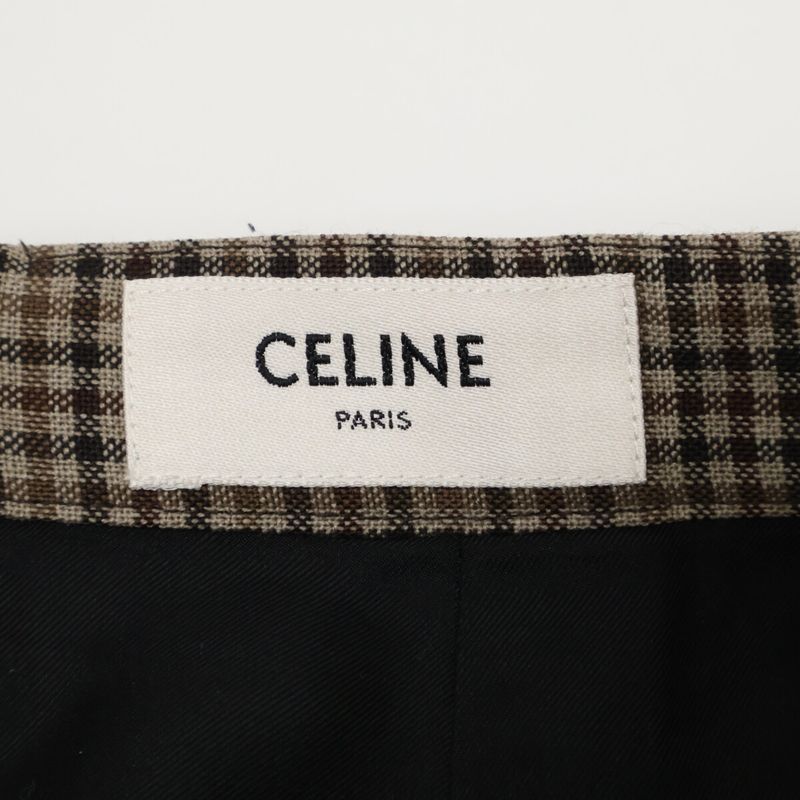 Celine Gun Club Check 2j456984n Skirt 38