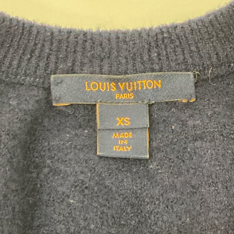 Louis Vuitton Rw202w XZX Fjkd09 Navy Knit Sleeveless Dress XS