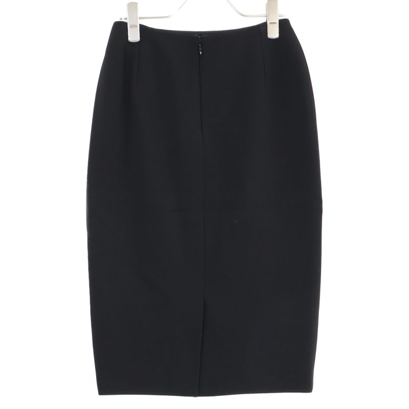 Christian DIOR Black Dot 7e21305a1810 Tulle Long Skirt 34