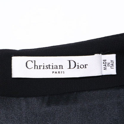 Christian DIOR Black Dot 7e21305a1810 Tulle Long Skirt 34